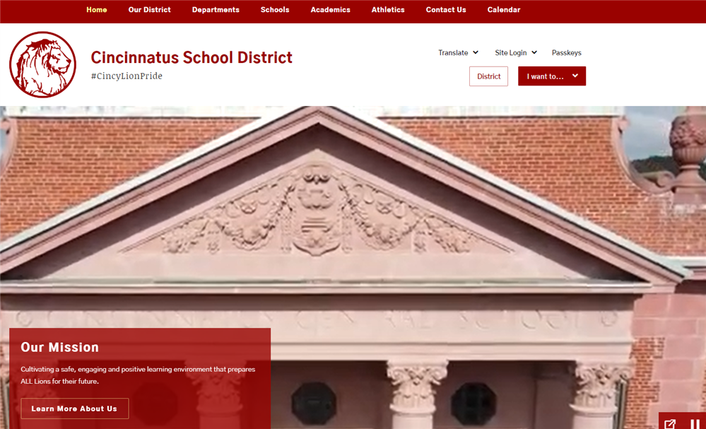 Cincinnatus School District / Homepage